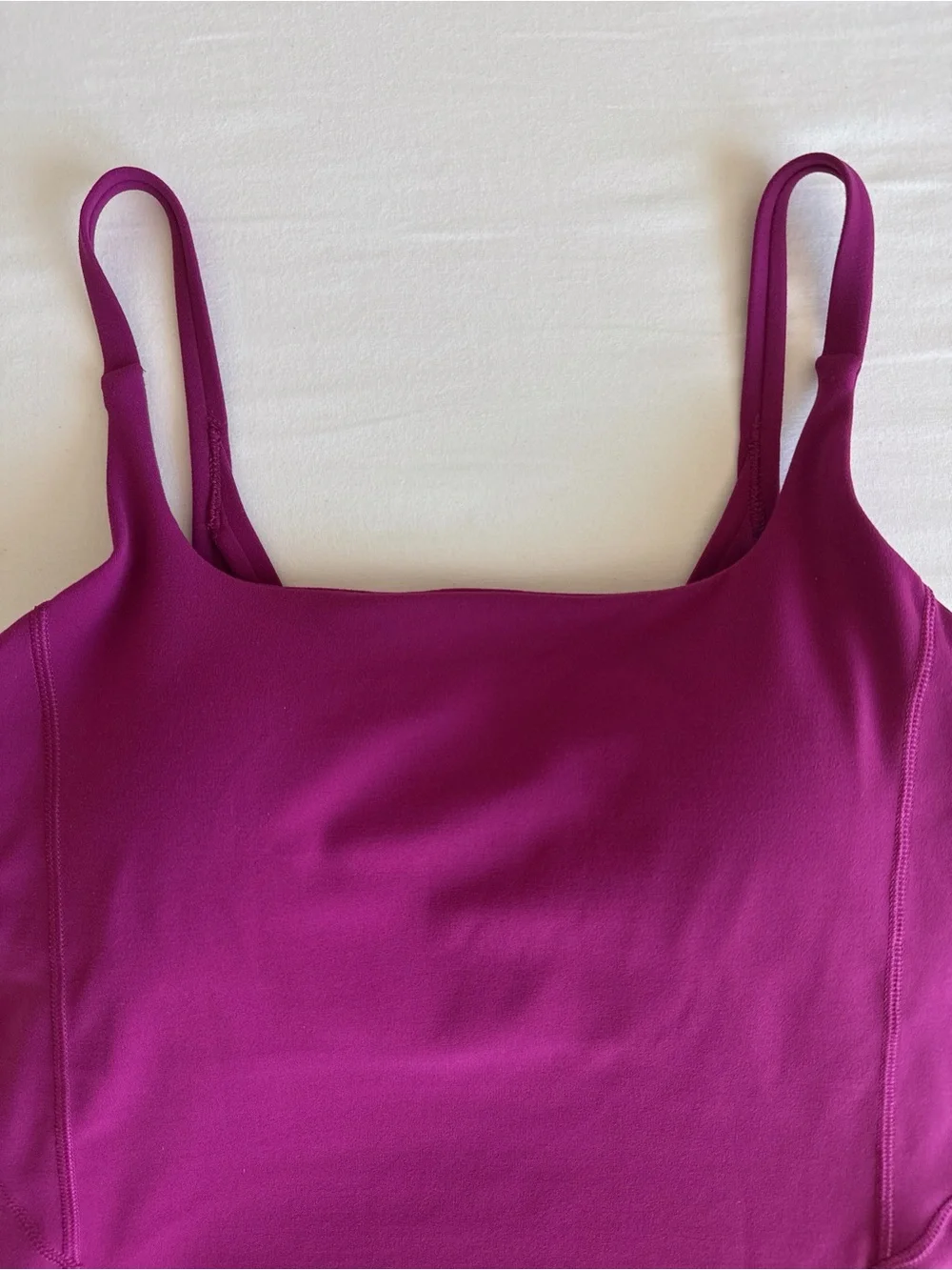 lululemon Strappy Nulu Shelf Tank Magenta Purple MGPR Size 2